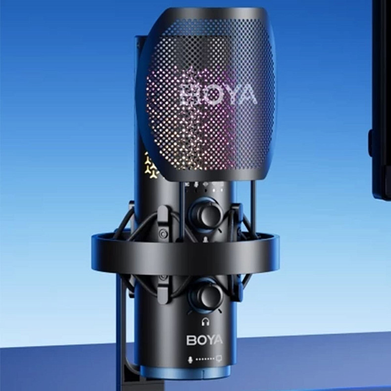 Беспроводной конденсаторный микрофон BOYA K5-02 RGB Black