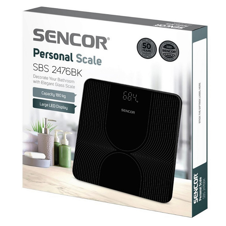 Весы напольные Sencor SBS 2476BK