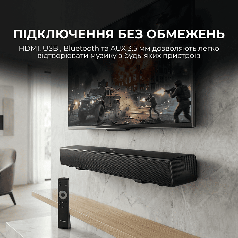 Саундбар Sharp HT-SB121 Black