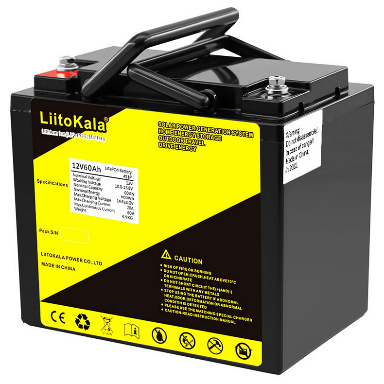Аккумуляторная батарея LiitoKala LiFePO4 12V60Ah