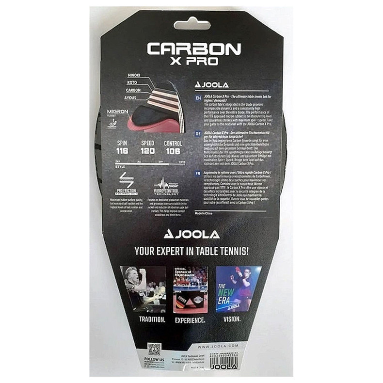 Ракетка для настольного тенниса Joola Carbon X Pro (54206)