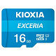 Карта памяти Secure Digital Micro 16Gb KIOXIA Exceria M203 (class 10 UHS I U1) Retail 10 + adapter