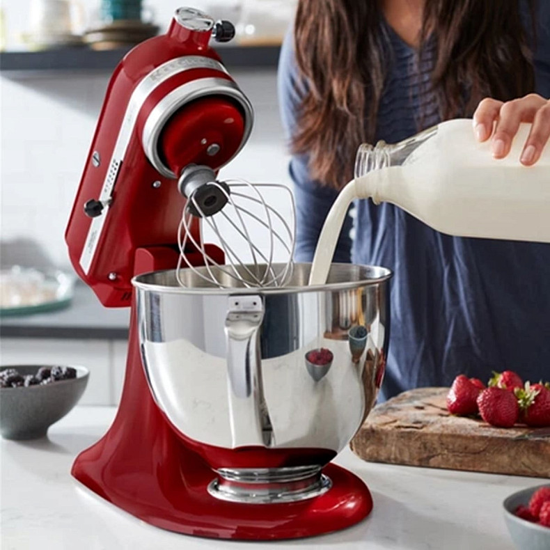 Кухонный комбайн KitchenAid Artisan 4,8 л 5KSM185PSEER с откидным блоком красный