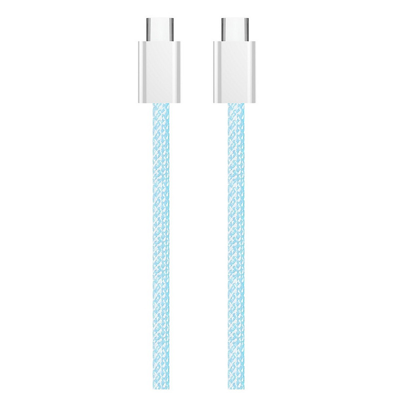 Кабель ColorWay USB Type-C + USB Type-C (M/M), 3.0 А, 1 м, Blue (CW-CBPDCC061-BL)