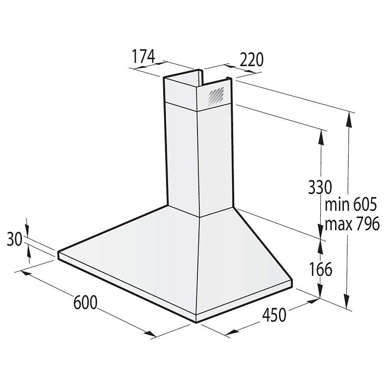 Витяжка купольна Gorenje WHC 629 E4W