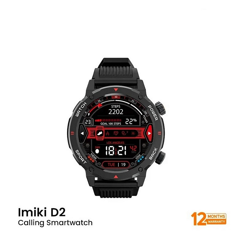 Смарт-часы iMiLab iMiki D2 Black Silicone Strap