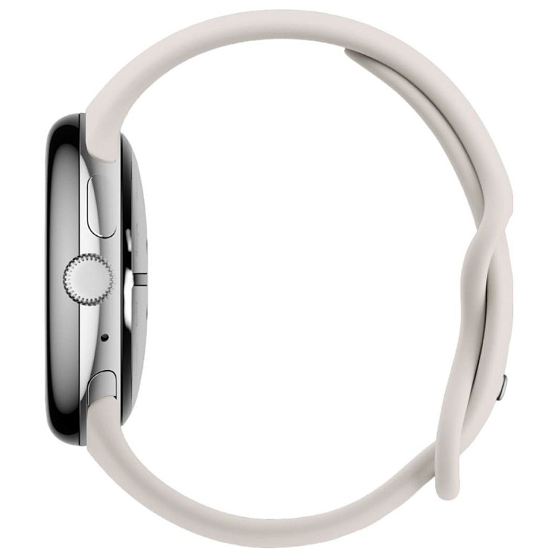 Смарт-годинник Google Pixel Watch 3 45 mm Wi-Fi Polished Silver Aluminum Case/Porcelain Active Band