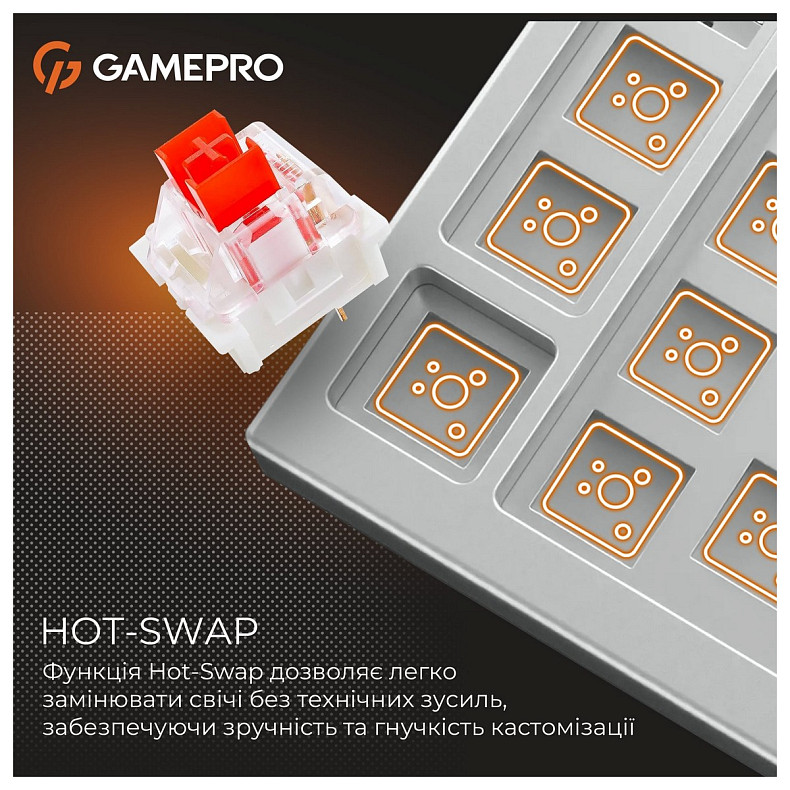 Клавиатура GamePro Genesis Joker MK124G Outemu Red Swithes USB Gray