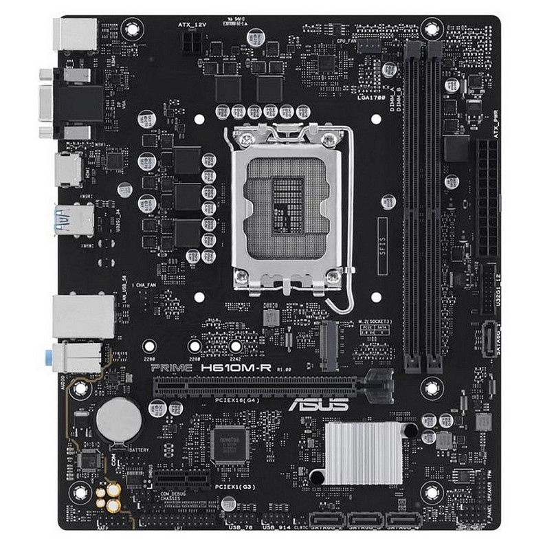 Материнская плата ASUS PRIME H610M-R-SI s1700 H610 2xDDR5 M.2 HDMI D-Sub DP mATX