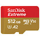 Карта пам'яті SanDisk microSD 512GB C10 UHS-I U3 Extreme V30 + SD