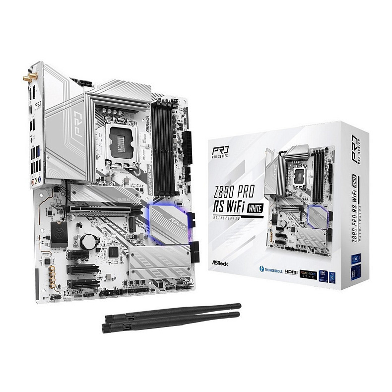 Материнская плата ASRock Z890 Pro RS WiFi White Socket 1851