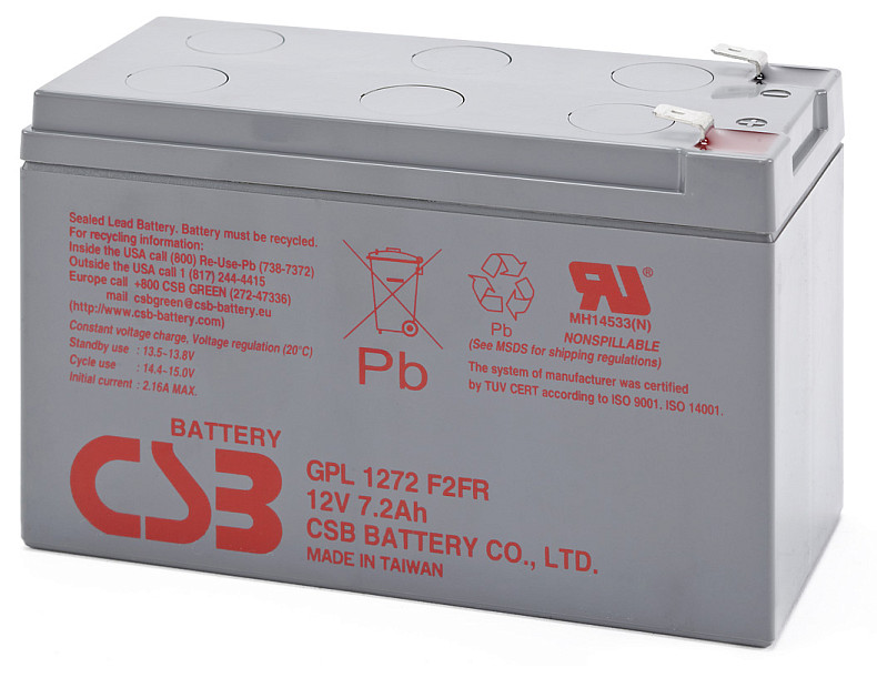 Акумуляторна батарея CSB 12V, 7.2A