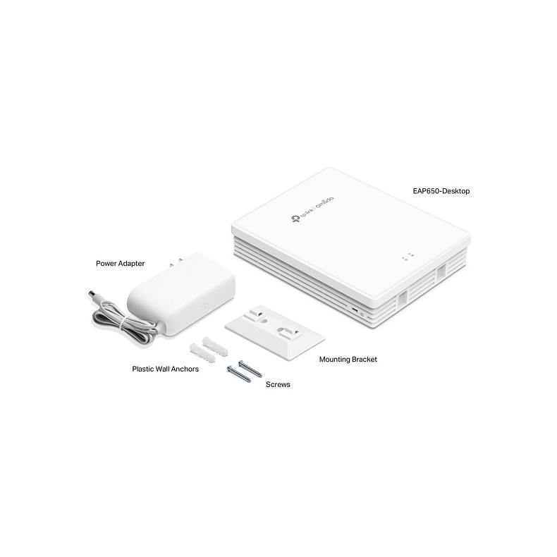 Точка доступа TP-LINK EAP650-Desktop AX3000, 4xGE LAN, 1, FXS-port, PoE, Passive PoE