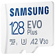 Карта памяти MicroSDXC 128GB UHS-I/U3 Class 10 Samsung Evo Plus R160MB/s + SD-адаптер (MB-MC128SA/EU