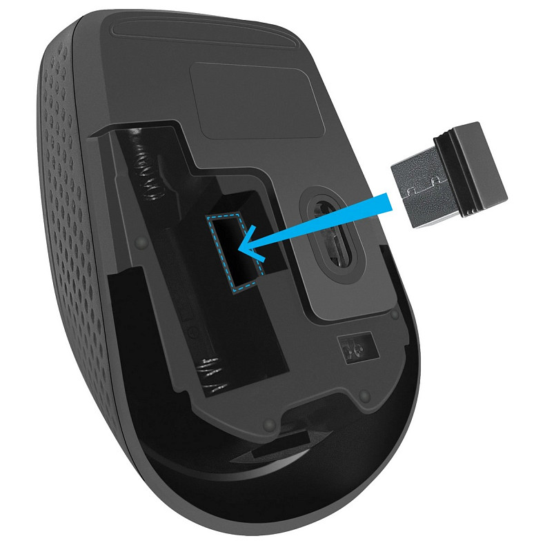 Мишка Defender Tiana MB-055, бездротова, 3кн., 1000 dpi, безшумна, чорна