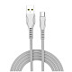 Кабель ColorWay USB-microUSB (line-drawing), 2.4А, 1м, White (CW-CBUM028-WH)