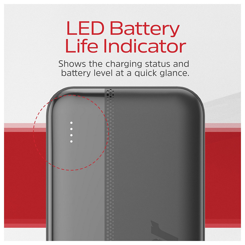 Універсальна мобільна батарея Energizer 30000mAh 15W 3A, USB-А, 2хUSB-C Black