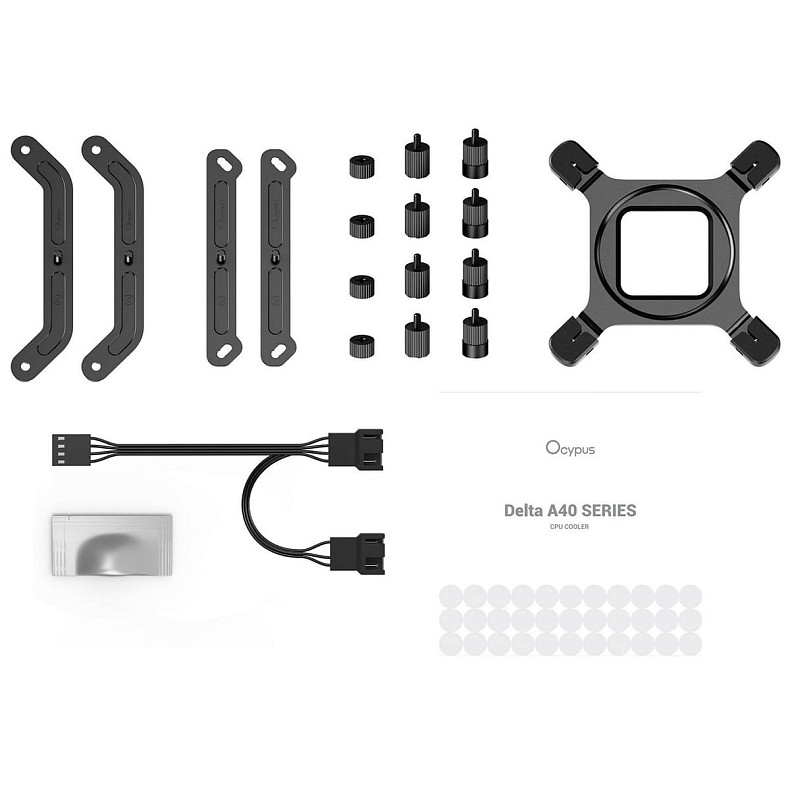 Система охлаждения Ocypus DELTA A40 ELITE BK DUAL FAN (DELTA-A40-BK2NNWN00X-GL)