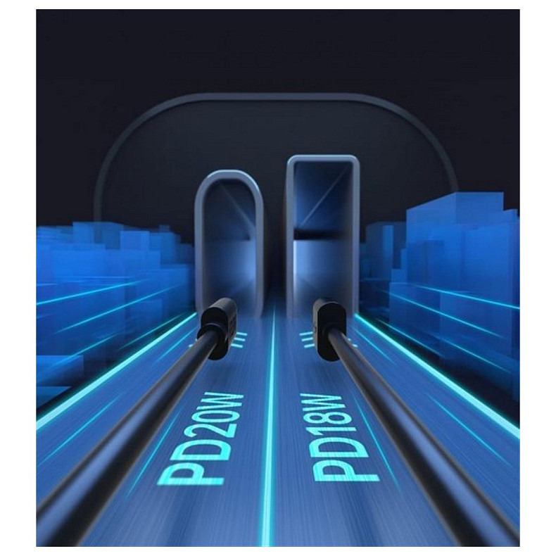 Автомобільний зарядний пристрій Choetech (1USB Type C; 1USB) 38W PD3.0 QC3.0 Black (TC0005)