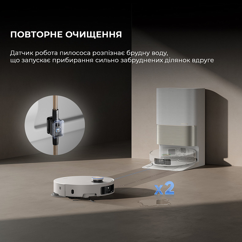Робот-пилосос миючий Dreame Bot X50 Ultra White