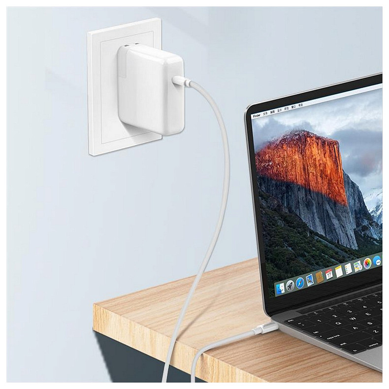 Кабель ColorWay USB-C-USB-C (PD Fast Charging 65W), 3.0А, 2м, White (CW-CBPDCC056-WT)