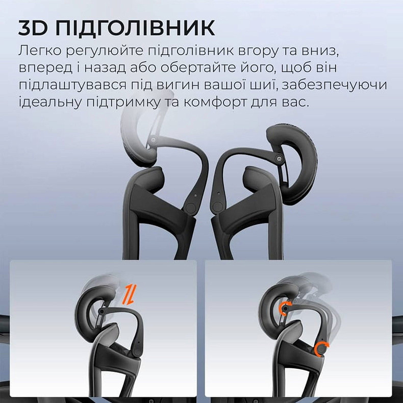 Крісло офісне з підставкою для ніг Sihoo DORO C300 Pro Mesh Black