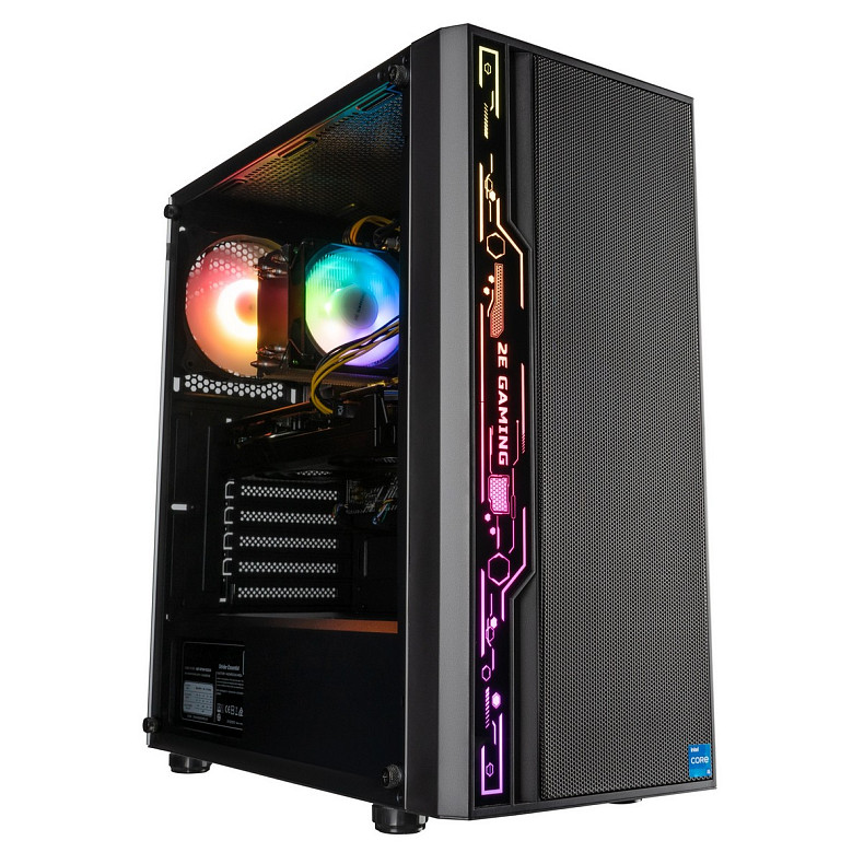 Комп'ютер 2E Complex Gaming Intel i5-12400F, 16Gb, F512GB+F1TB, NVD3060-8, H610, G2052