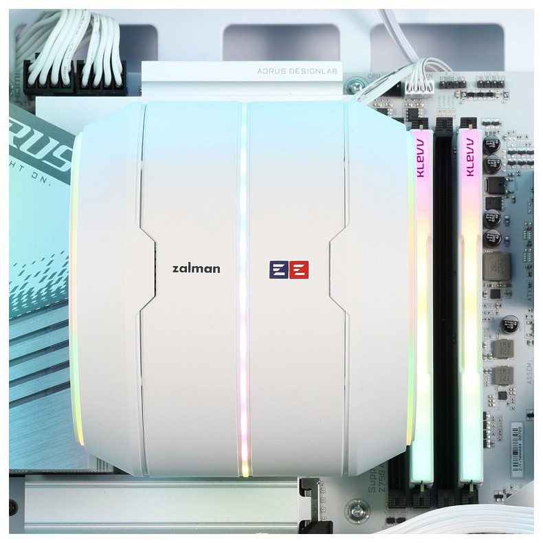 Кулер Zalman ZET5, ARGB LGA 1851, 1700, 1200, 115x, AM5, AM4, 4pin PWM, 3pin+5VARGB white