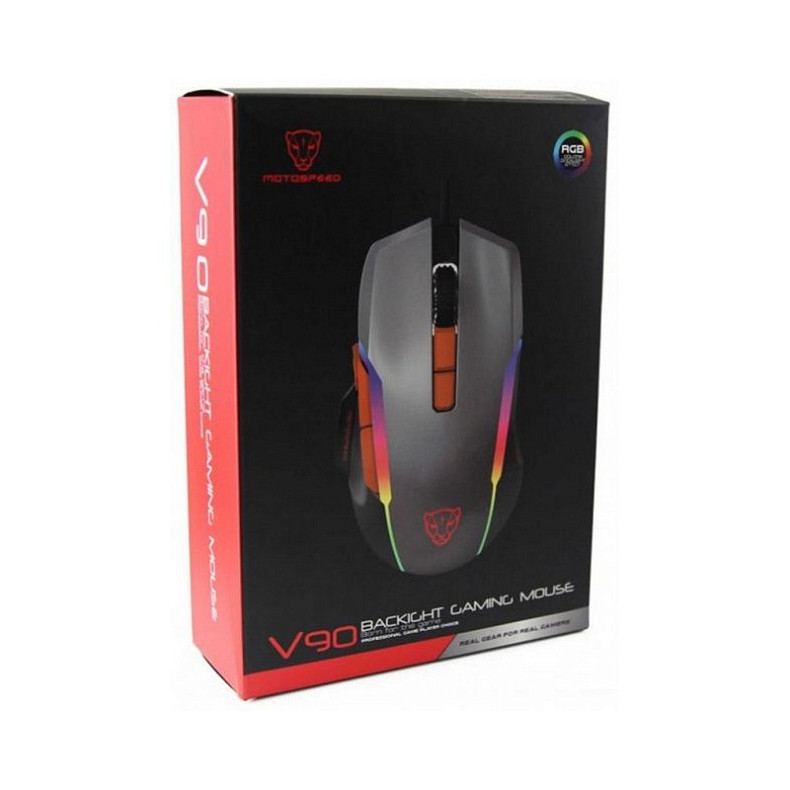 Мышка Motospeed V90 USB Black (mtv90b)