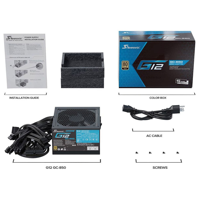 Блок живлення Seasonic G12 GC-850 850W ATX