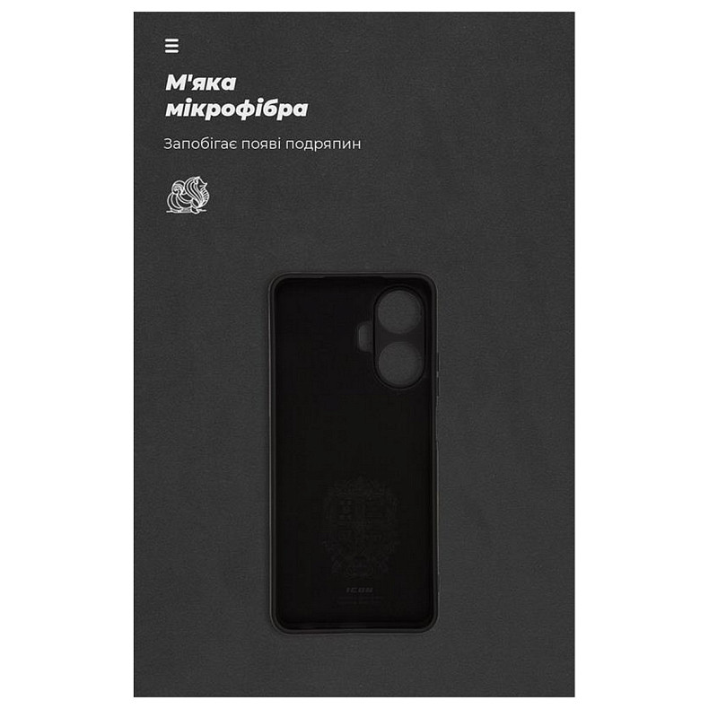 Чохол накладка Armorstandart Icon для Realme C55 Camera cover Black (ARM72417)