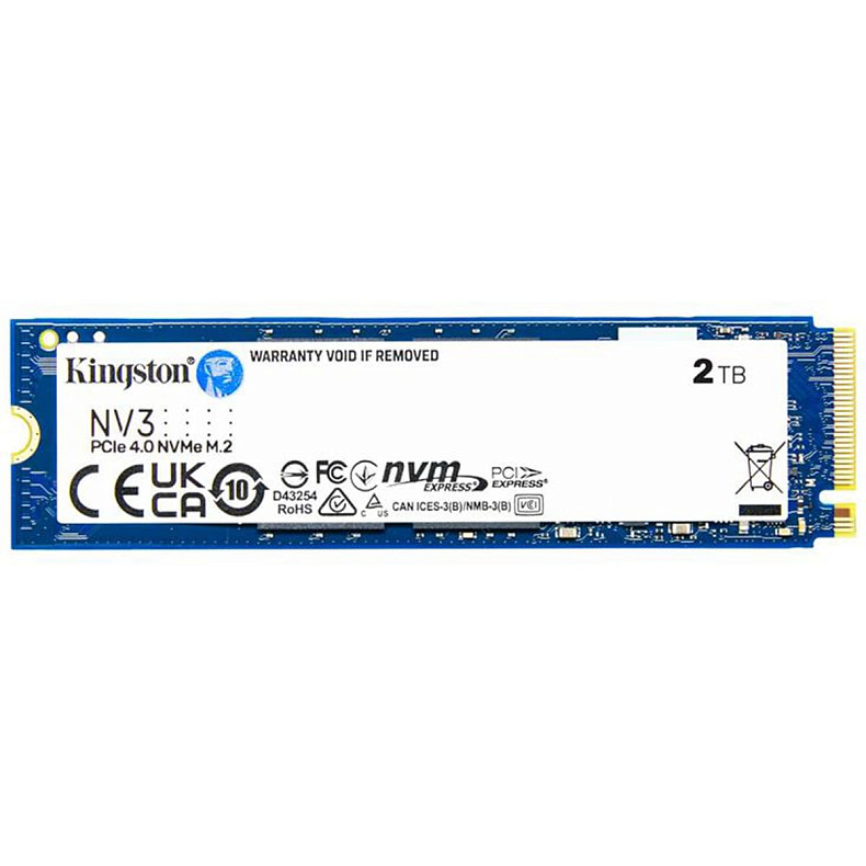 SSD диск 2TB M.2 NVMe Kingston NV3 M.2 2280 PCIe Gen4.0 x4 (SNV3S/2000G)