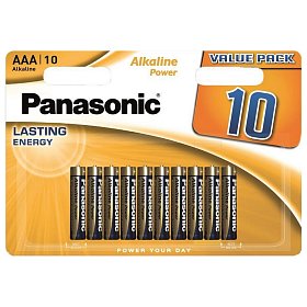 Батарейка Panasonic Alkaline Power AAA/LR03 BL 10 шт