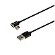 Кабель Grand-X USB-Lightning, магнитный, 1м, Black (MG-01L)