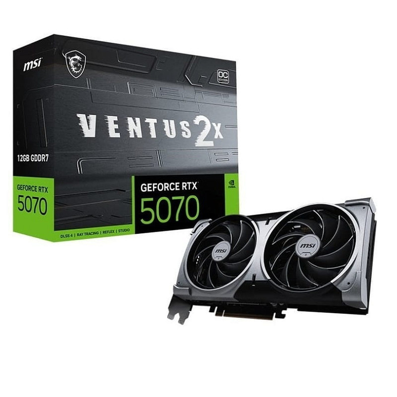 Видеокарта MSI Ventus 2X OC RTX 5070 12GB GDDR7 (GeForce RTX 5070 12G VENTUS 2X OC)