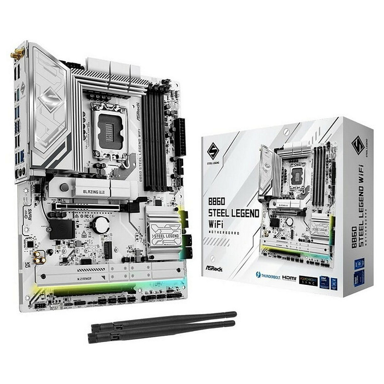 Материнская плата AsRock B860 Steel Legend WiFi 4*DDR5