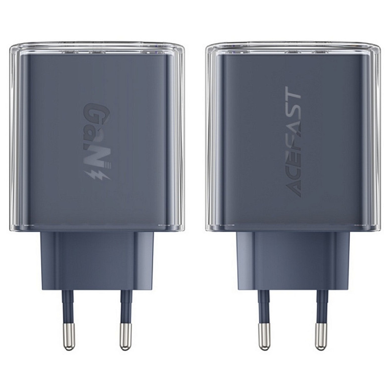 Зарядное устройство 3xUSB 65W (2xUSB-C+USB-A) Gan A45 Fast Charger Mountain mist Acefast
