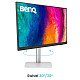 Монітор 32" BenQ PD3226G, IPS, 4K, 144Hz, HDMI, DP, USB-C, HAS, Pivot, кол., біло-сріблястий