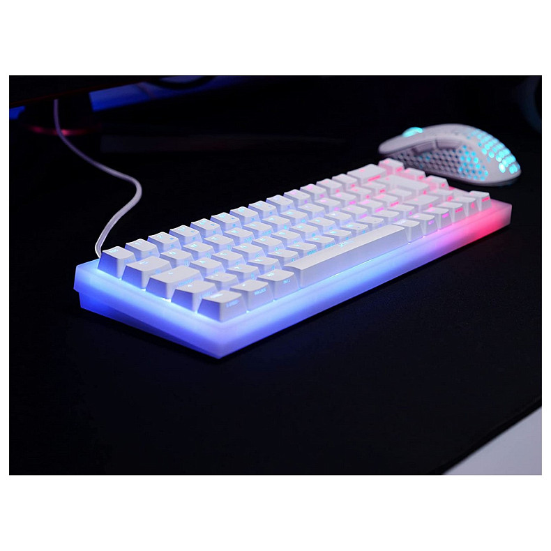 Клавіатура Xtrfy K5 68 keys Kailh Red Hot-swap RGB White (K5-RGB-CPT-TPWHITE-R-UKR)