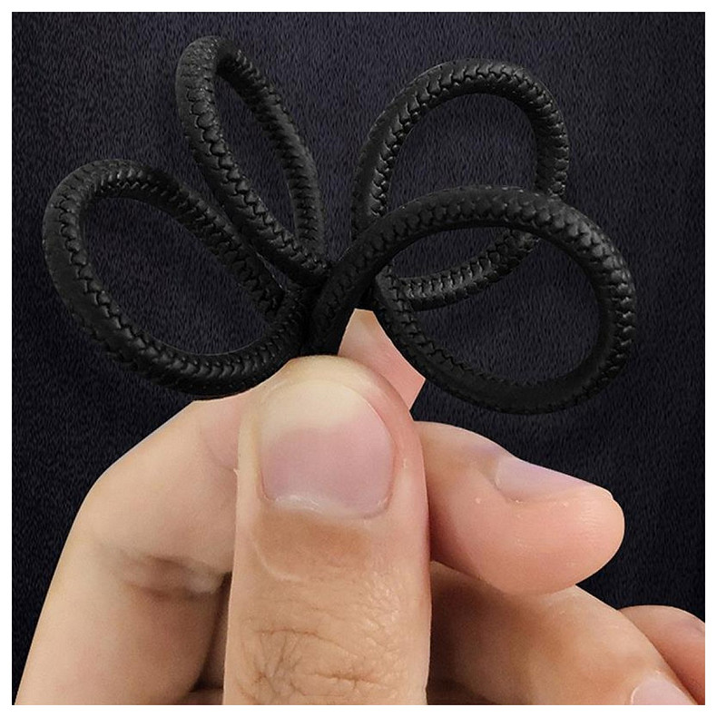 Кабель ColorWay USB-Type-C, 2.4А, 1м, PVC+Led, Black (CW-CBUC034-BK)