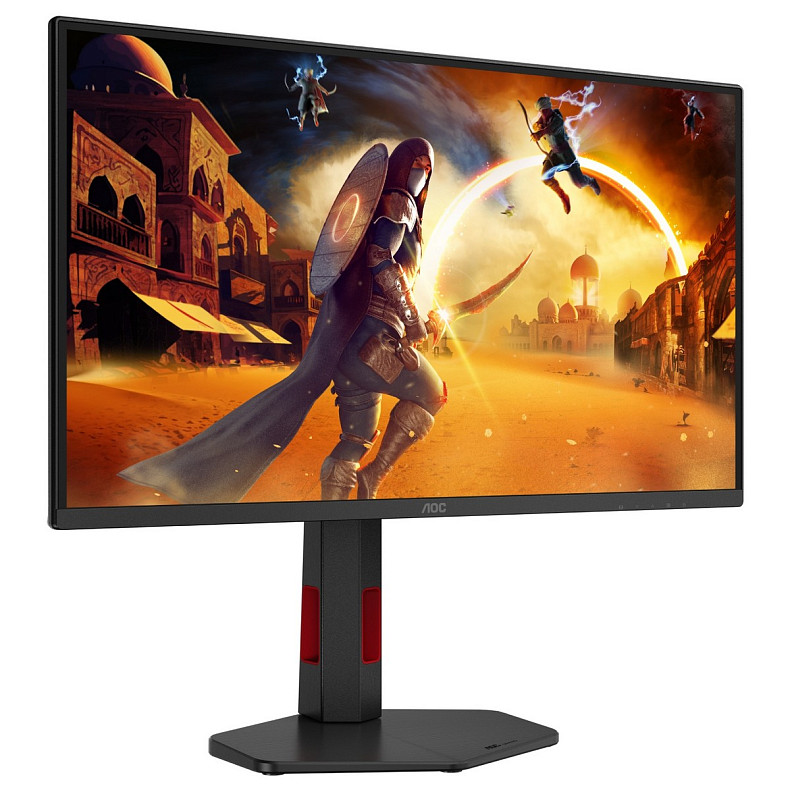 Монітор AOC 24.5" Q25G4SR, Fast IPS, 300 Гц, 2xHDMI, DP, HAS, Pivot, колонки