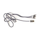 Кабель PowerPlant 2.1A 3-в-1 USB2.0 AM/Apple Lightning/Micro-BM/Type-C 1.2m Silver (CA910663)