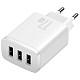 Мережевий зарядний пристрій Baseus Compact  Charger 3U 17W EU White (CCXJ020102)