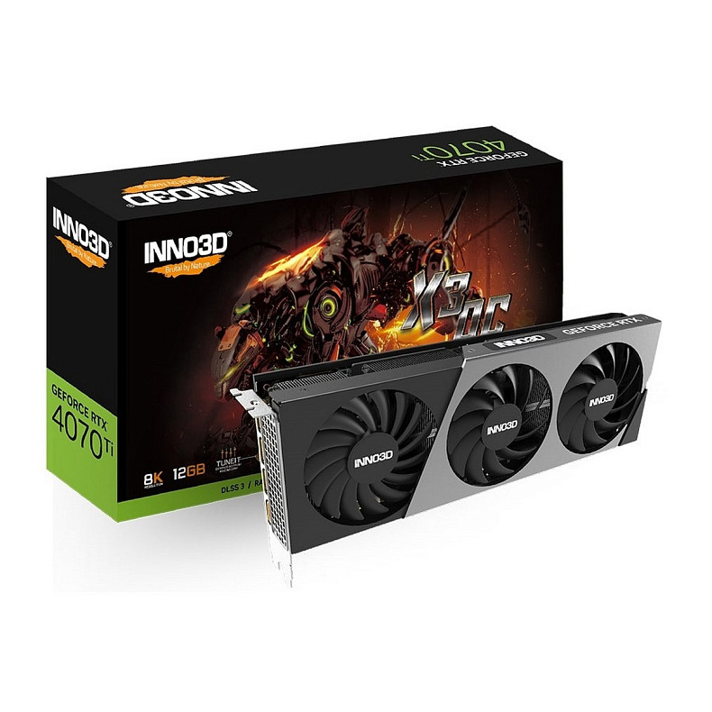 Відеокарта INNO3D GeForce RTX 4070 Ti Super 16GB GDDR6X X3 OC