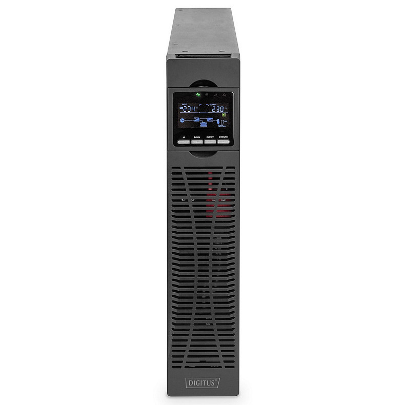 ИБП DIGITUS OnLine, 2000VA/2000W, LCD, 8xC13, RJ45, RS232, USB, Rack/Tower