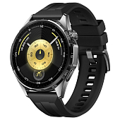 Смарт-годинник Huawei Watch GT 6 46mm Black with Black Fluoroelastomer Strap (55020FTX)