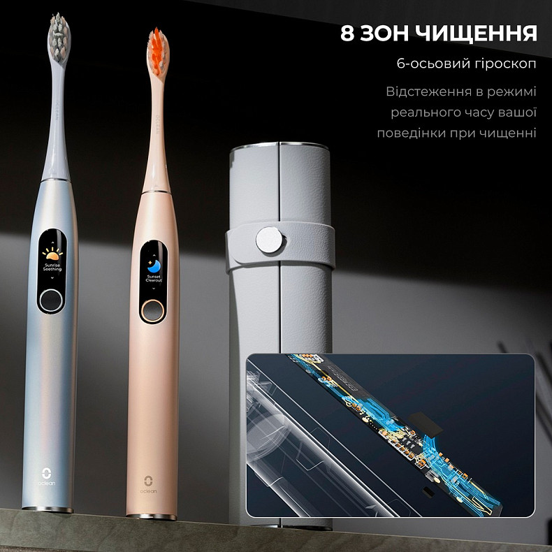 Электрическая зубная щетка Oclean X Pro Digital Champagne Gold