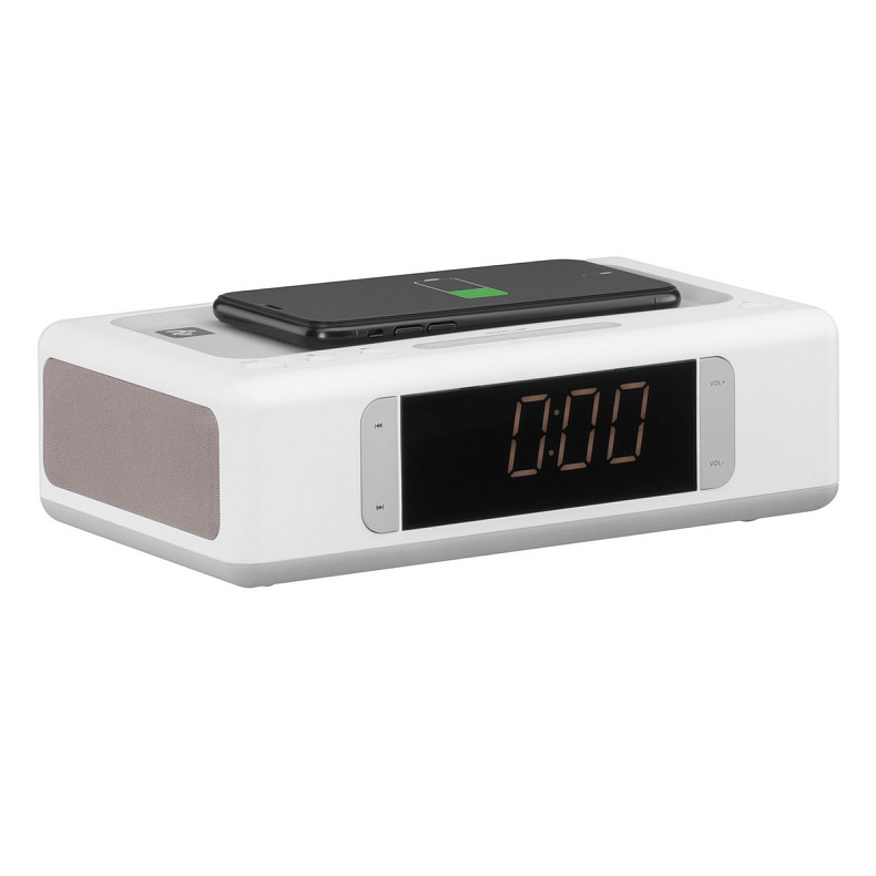 Мультимедійна акустика 2E SmartClock Wireless Charging White (2E-AS01QIWT)