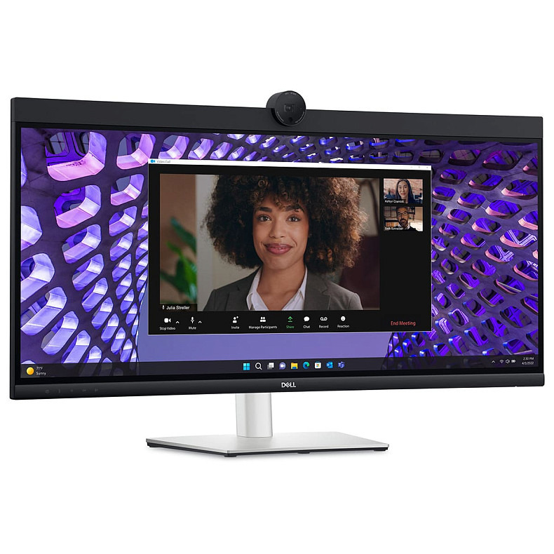 Монитор DELL 34" P3424WEB HDMI, DP, USB-C, RJ-45, MM, IPS, 3440x1440, sRGB 99%, CURVED, HAS, Cam