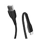 Кабель ColorWay USB-MicroUSB, 2.4А, 1м, PVC+Led, Black (CW-CBUM034-BK)